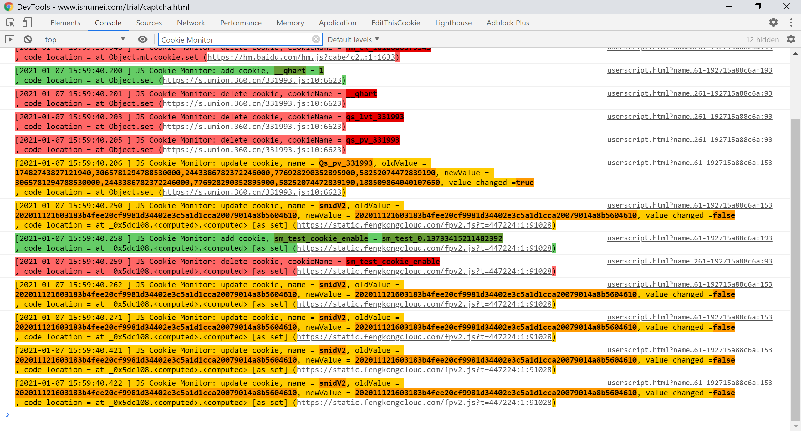 监控、定位JavaScript操作cookie - 11544wwwq_UltraDebug